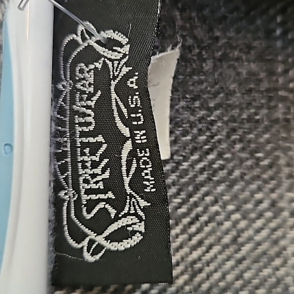 Streetwear Vintage wool blend flannel plaid shacket sz.L - Picture 2 of 4